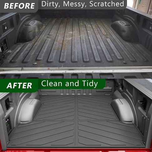حصيرة سرير الشاحنة بطول 6.5 قدم متوافقة مع 2015-2024 Ford F-150 Truck Liner Cargo Mat استبدال بطانة السرير الطويلة لملحقات Ford F150 2015-2024 in Saudi Arabia