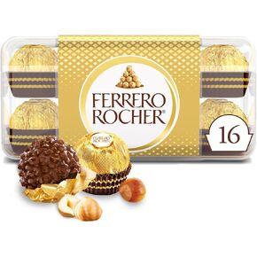 Ferrero Rocher, 12 Count, Premium Gourmet Assorted Hazelnut Milk Chocolate, Dark Chocolate and Coconut Chocolates, Chocolate Gift Box, 4.6 oz in Saudi Arabia