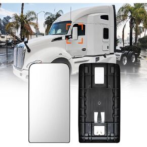 Mirror Glass for Kenworth T680 T880 2013-2019 Mirror Glass Lower Mirror Glass with Defrost Heated for Kenworth T680 T880 Replacement Driver/Left & Passenger/Right Universal Side in Kuwait