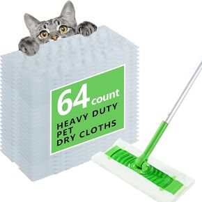 60Pcs Duster Refills Compatible with Swiffer Dusters, 180° Fluffy Disposable Feather Duster Refill, Replacement with 1 Extra Handle in Saudi Arabia