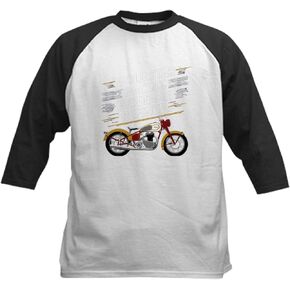 Cafepress Gold Star Racing Heritage صرف الأطفال البيسبول T Shirt Kids Cotton Baseball Jersey ، 3/4 قميص الأكمام راجلان in Kuwait