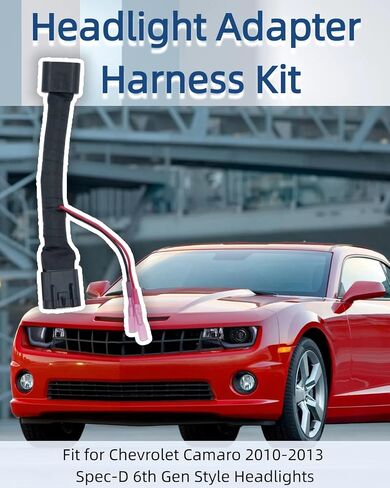 Headlight Adapter Harness Kit Fit for Chevrolet Chevy Camaro 2010-2013 Spec-D 6th Gen Style Headlights in Saudi Arabia