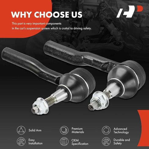A-Premium 2 X ROD OUTER ROD الأمامي ، متوافق مع شيفروليه كروز 2016-2019 ، فولت 2016-2019 in Saudi Arabia
