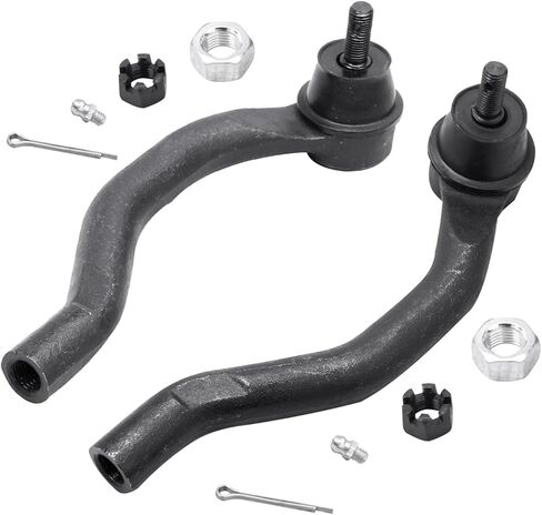 Detroit Axle - Front 6pc Tie Rods Kit for 03-07 Honda Accord, 04-08 Acura TSX, 4 Suspension Outer & Inner Tie Rod Ends 2 Boots Replacement 2004 2005 2006 2007 in Saudi Arabia