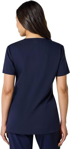 2 حزمة من النساء الدعكات قمم العمل لينة التمدد v-neck 3 جيوب in Saudi Arabia