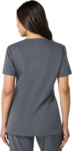 2 حزمة من النساء الدعكات قمم العمل لينة التمدد v-neck 3 جيوب in Saudi Arabia