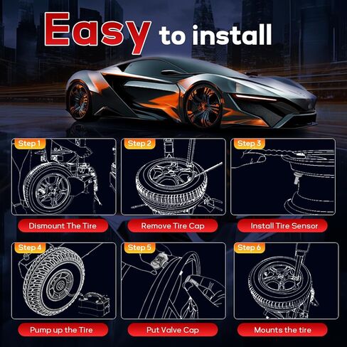مستشعرات Autel TPMS 40PCS ، MX-SESSOR 2IN1 315MHz+433MHz استشعار ضغط الإطارات ، استشعار TPMS Universal على مستوى OE OE (الصمامات المطاطية) قابلة للبرمجة بواسطة أداة Autel TPMS المتوافقة مع TS408 TS508 TS601 (الصمامات المطاطية) in Saudi Arabia