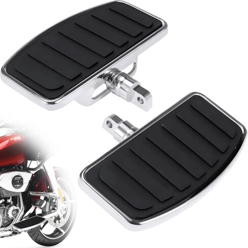 Motorcycle Floorboards for Harley, Rider/Driver/Passenger Footboard Footrest Foot Peg for Harley Davidson Touring Street/Electra/Road/Tri Glide King Sportster XL883 1200 Dyna Softail Trike Accessories in Saudi Arabia