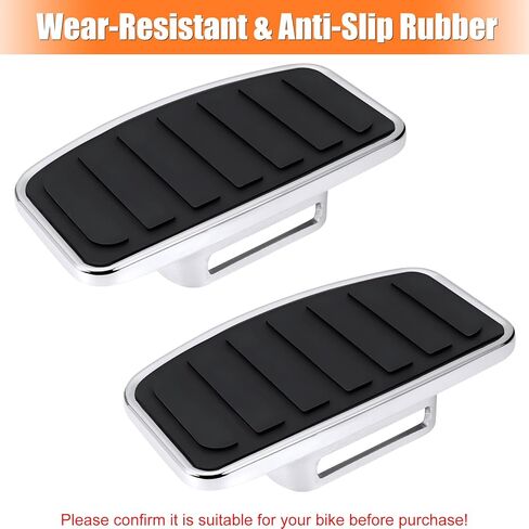 Motorcycle Floorboards for Harley, Rider/Driver/Passenger Footboard Footrest Foot Peg for Harley Davidson Touring Street/Electra/Road/Tri Glide King Sportster XL883 1200 Dyna Softail Trike Accessories in Saudi Arabia