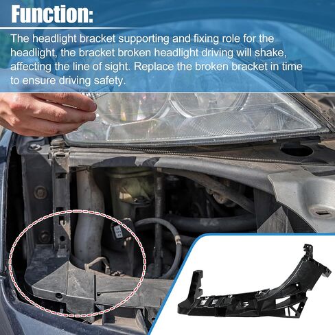 ACROPIX Left Driver Side Headlight Beam Bracket Mounting Support Retainer Fit for Mercedes-Benz ML350 2012-2015 - Pack of 1 in Saudi Arabia