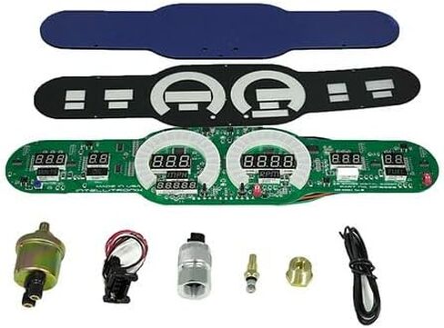 Intellitronix Universal Digital 6 Gauge LED Panel for Cars & Trucks DP10004 (Blue) in Saudi Arabia