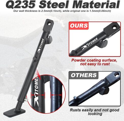 Xitomer 0-3'' Adjustable Kickstand Compatible with DRZ400S DRZ400SM 1999-2024 Motorcycle Side Stand Foot Side Support in Saudi Arabia