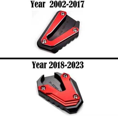 Motorcycle Kickstand Pad For Goldwing 1800 2018-2023 Gold Wing GL1800 2002-2017 Motorcycle CNC Foot Support Extension Plate Side Stand Enlarge(2018-2023 black) in Saudi Arabia