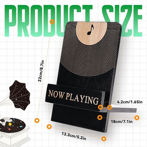 الآن تشغيل موقف سجل الفينيل: Wooden Now Play Stand ، وقصة عرض سجلات ريترو ، وملحقات الألبوم فينيل لعشاق LP in Saudi Arabia