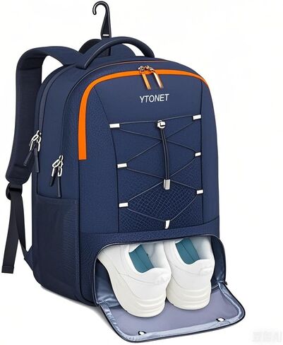 Ytonet Gym Backpack for Men Women, Gym Bag for Women with Shoe Compartment Large Water Resistant Lightweight Sport Backpack Fit 15.6 Inch Laptop, Sport, Workout, Travel, Black in Saudi Arabia