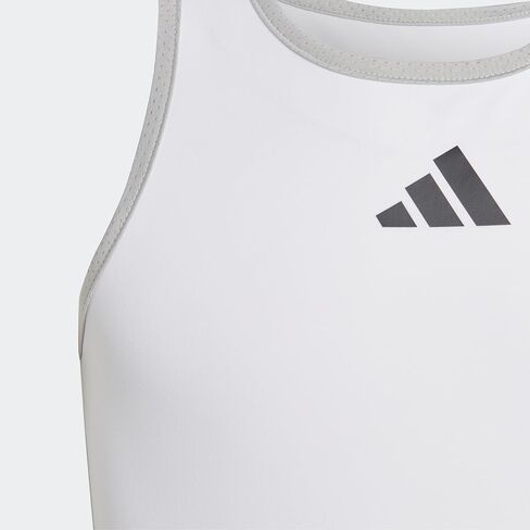 قميص التنس بدون أكمام للفتيات من adidas (الأطفال الصغار/الأطفال الكبار) وردي مقاس XL (16 طفل كبير) in Saudi Arabia