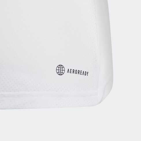 قميص التنس بدون أكمام للفتيات من adidas (الأطفال الصغار/الأطفال الكبار) وردي مقاس XL (16 طفل كبير) in Saudi Arabia