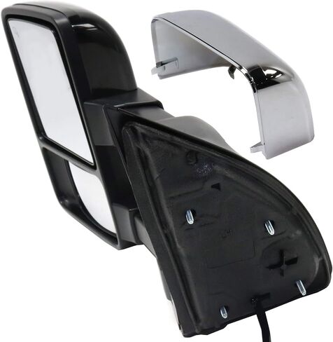 Kool Vue Side Driver Power مرآة السحب الساخنة لفورد F-250 F-350 Super Duty 2010-2016 طية الطاقة مع ضوء الإشارة والذاكرة ؛ بدون تمديد مراقبة البقع العمياء مع 2 قبعات in Saudi Arabia