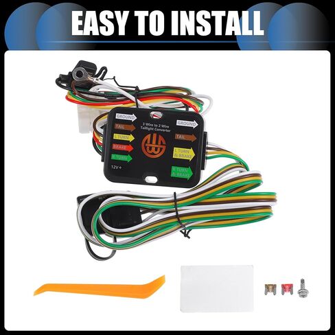 Vehicle 4-Pin Trailer Wiring Harness Kit, for Acura MDX 2014-2020 Black, 1 Set in Saudi Arabia