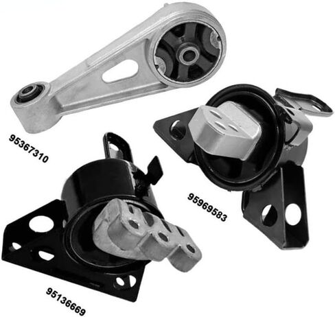 3 Piece Engine and Transmission Mount Set Compatible with Spark Classic 1.2L Manual Transmission Models in Saudi Arabia
