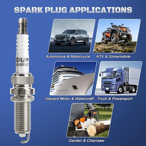 Double Iridium Spark Plugs 4 Pack Compatible with Nissan Altima 2.5 2013 2014 2015 2016 2017 2018 & Nissan Rogue 2.5L 2014-2020 – Replaces 94702, DF6H-11A in Saudi Arabia