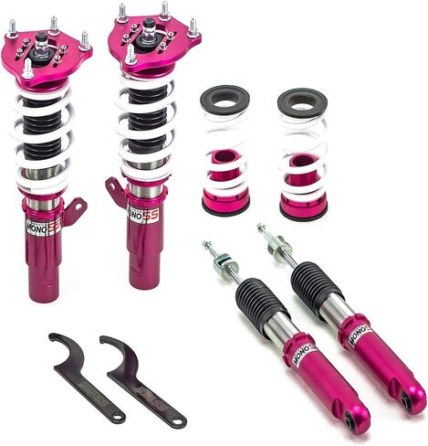 Godspeed MSS0202 MONOSS COILOVER LOWNTING ، قابلة للتعديل بالكامل ، ارتفاع الركوب ، توتر الربيع و 16 نقرة التخميد ، متوافق مع هوندا أكورد (CV) 2018-2022 in Saudi Arabia