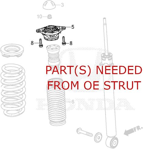 Godspeed MSS0202 MONOSS COILOVER LOWNTING ، قابلة للتعديل بالكامل ، ارتفاع الركوب ، توتر الربيع و 16 نقرة التخميد ، متوافق مع هوندا أكورد (CV) 2018-2022 in Saudi Arabia