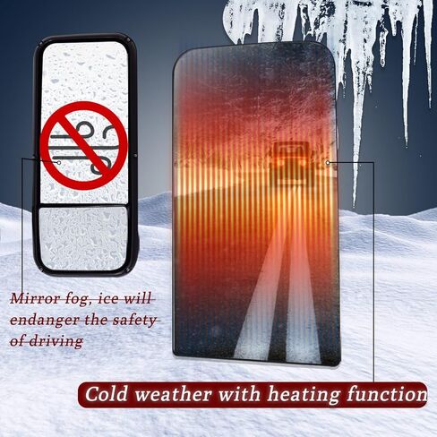 Mirror Glass for Kenworth T680 T880 2013-2019 Mirror Glass Lower Mirror Glass with Defrost Heated for Kenworth T680 T880 Replacement Driver/Left & Passenger/Right Universal Side in Saudi Arabia