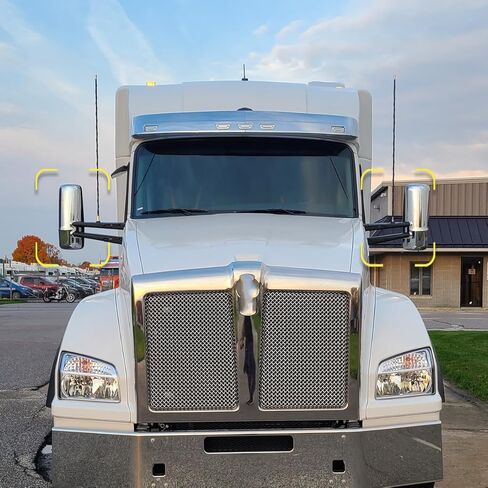 Mirror Glass for Kenworth T680 T880 2013-2019 Mirror Glass Lower Mirror Glass with Defrost Heated for Kenworth T680 T880 Replacement Driver/Left & Passenger/Right Universal Side in Saudi Arabia