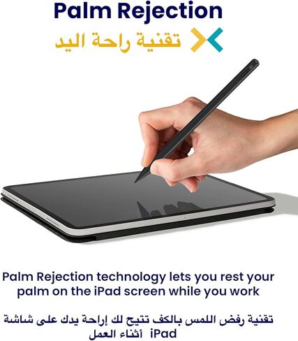 قلم Pencil Pro Active Stylus لجهاز iPad (2018-2022)، iPad Pro 11/12.9، iPad 6/7/8/9، iPad Mini 5/6، iPad Air 3/4/5 (أبيض لؤلؤي) in Saudi Arabia