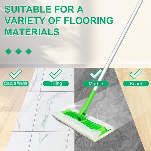 60Pcs Duster Refills Compatible with Swiffer Dusters, 180° Fluffy Disposable Feather Duster Refill, Replacement with 1 Extra Handle in Saudi Arabia