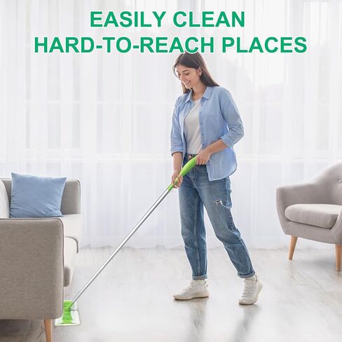 60Pcs Duster Refills Compatible with Swiffer Dusters, 180° Fluffy Disposable Feather Duster Refill, Replacement with 1 Extra Handle in Saudi Arabia