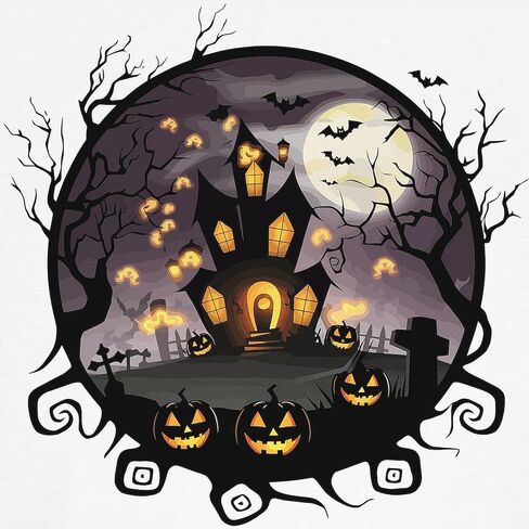 Cafepress Night Halloween Night: Scooky Scene Kids Baseball T Shirt Kids Cotton Baseball Jersey ، 3/4 Raglan Sleeve Shirt in Saudi Arabia