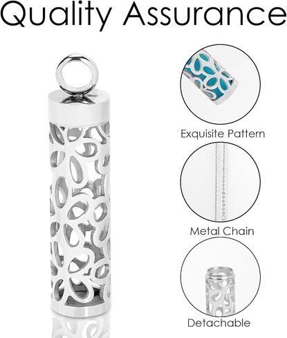 SHIDOW Essential Oil Necklace for Women, Aromatherapy Necklace Diffuser, Women's/Men's Fragrance Diffuser Pendant Birthday, Christmas and Valentine's Day Gifts (Black) in Saudi Arabia