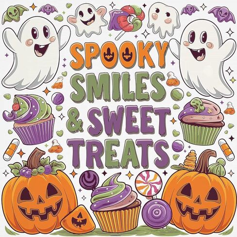 Cafepress Spooky Smiles و Sweet Treats Halloween Design Kids Baseball T Shirt Cotton Jersey ، 3/4 قميص أرج Raglan in Saudi Arabia