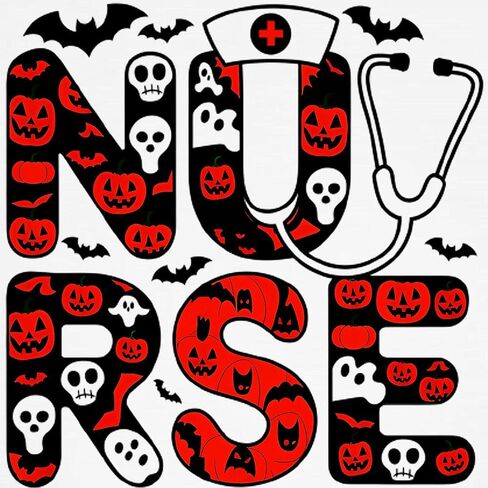 CafePress Spooky Halloween Nurse Kids Baseball T Shirt Kids Cotton Baseball Jersey, 3/4 Raglan Sleeve Shirt in Saudi Arabia