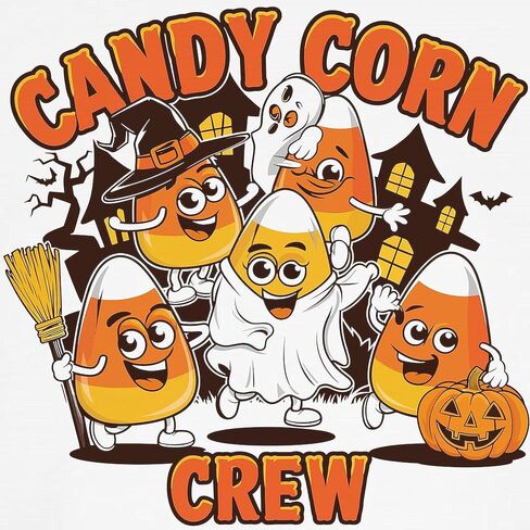 Cafepress Candy Corn Crew - Fun Halloween Team Design Kids Baseball T Shirt Kids Cotton Jersey ، 3/4 Raglan Sleeve Shirt in Saudi Arabia