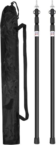 Tarp Poles, Telescoping Tent Poles, Ultra-Lightweight Portable Aluminum Sun Shade Poles That Extends Up to 7'6",Suitable for Camping, Tent, Awning, Beach Shelter(2 PCS) in Saudi Arabia