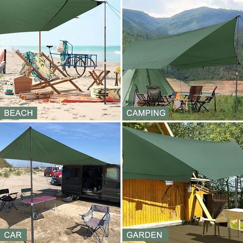 Tarp Poles, Telescoping Tent Poles, Ultra-Lightweight Portable Aluminum Sun Shade Poles That Extends Up to 7'6",Suitable for Camping, Tent, Awning, Beach Shelter(2 PCS) in Saudi Arabia