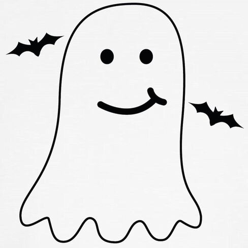 Cafepress Halloween Ghost Spooky Bats Baseball Jersey Kids Cotton Baseball Jersey ، 3/4 Raglan Sleeve Shirt in Saudi Arabia