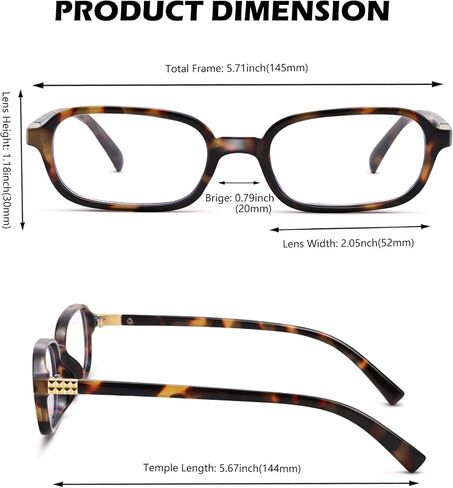 NuloOQ Retro Rectangle Glue Light Classes for Women Men Gen Square Class Frame Vintage Vintage Vintage in Kuwait