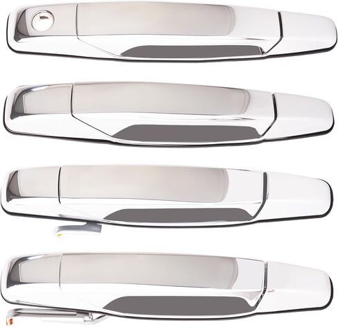 Upgrade Exterior Chrome Door Handle Fit For Chevy Chevrolet Silverado 1500 2500 3500 Tahoe Avalanche Suburban 07-13 For GMC Sierra Yukon XL 07-13 For Cadillac Escalade OE# 20828258 22738722 22738721 in Saudi Arabia