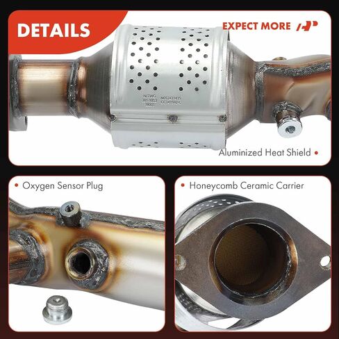 A-Premium Front Exhaust Manifold Catalytic Converter with Gasket Kit Direct-Fit Compatible with Nissan Armada NV2500 NV3500 TITAN XD 2017-2021, TITAN 2017-2020 & Infiniti QX80, 5.6L, E.P.A. Compliant in Saudi Arabia
