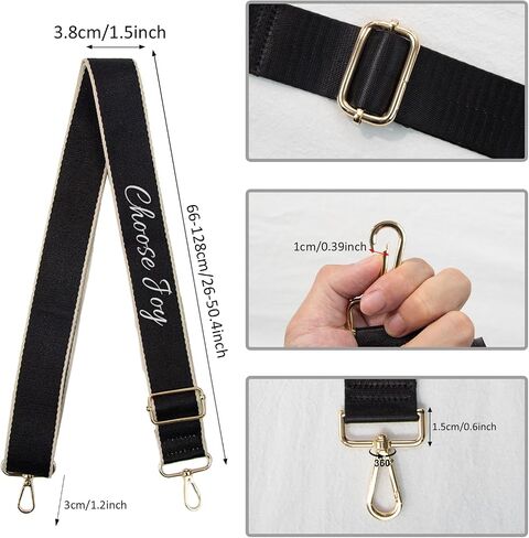 Personalized Bag Straps,Cross Body Bag Strap, Universal Replacement Handbag Straps Shoulder Strap for Bags, Wide 3.8cm in Saudi Arabia