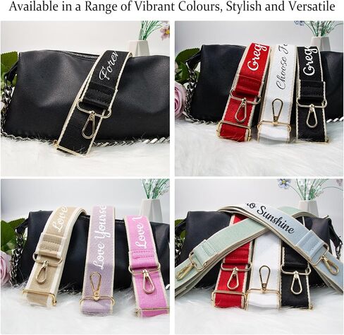 Personalized Bag Straps,Cross Body Bag Strap, Universal Replacement Handbag Straps Shoulder Strap for Bags, Wide 3.8cm in Saudi Arabia