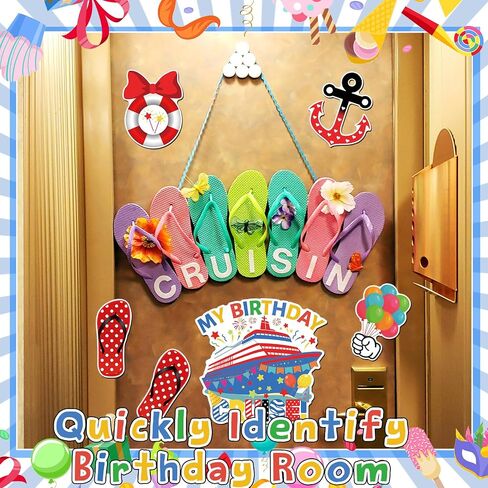 Kanayu 6 Pcs Birthday Cruise Door Decorations Magnetic Large Ship Decorations Magnets Anchor Cruise Decor Car Fridge Magnet Decal for Carnival Stateroom Door in Saudi Arabia
