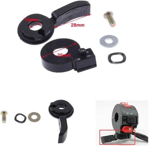 Universal Motorcycle Thumb Choke Lever For 110cc 125cc 150cc 250cc Handlebar Control in Saudi Arabia