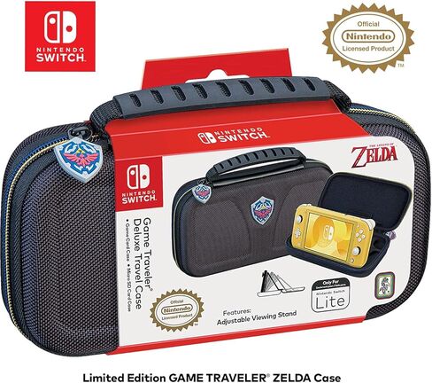 Game Traveler Licensed Nintendo Switch Lite Slim Zelda Case - Protective Vinyl Case with Loop Handle and Game Case Storage - Nintendo Switch in Kuwait