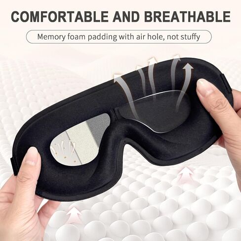 3D Sleep Mask for Side Sleepers - Light Blocking, Soft Breathable with Adjustable Strap for Travel, Sleep, Nap (Pink) in Saudi Arabia