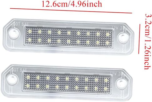 LED License Plate Light, Xenon White LED Rear License Plate Light, Car LED License Plate Light Assembly, Compatible with Honda Civic EJ EG EK EK3 CR-X Integra Del Sol Trunk 1993-1997 in Saudi Arabia